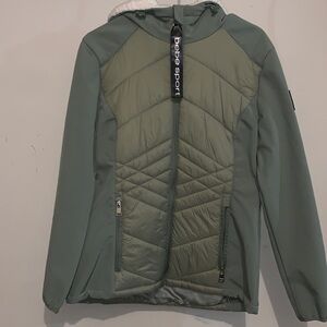 Bebe Sport Green Quilted Jacket